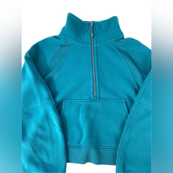 Lululemon Scuba Oversized Funnel Neck Half-Zip M/L Oceanic - Picture 6 of 16